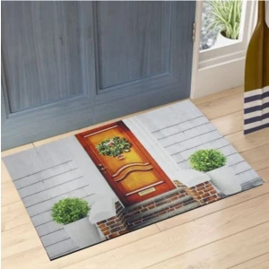 My Floor Kapı Baskılı Çift Taraflı Kauçuk Kapı Önü Paspası