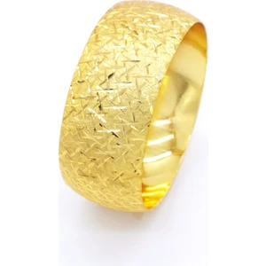 Altın Kaplama Cam Kırığı Model Bilezik 3 cm BLZ-3079