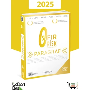 ÜçDörtBeş Yayınları 345 Paragraf Sıfır Risk 2025 Model 
