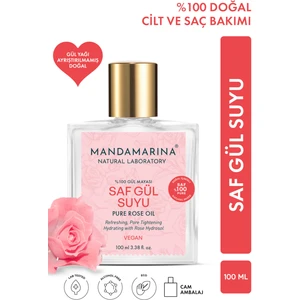 Gül Suyu Aydınlatıcı Tonik %100 DoğalSaf Cam Şişe 100 ml