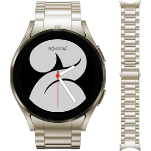 Samsung Galaxy Watch 7 6 5 4 Fe 40-42-43-44-45-46-47 Mm ile Uyumlu Çelik Metal Kordon Boşluk Bırakmayan Pimli