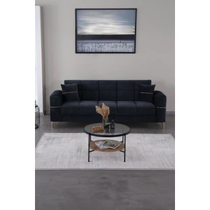 Kilim Mobilya Vogel 3 Kişilik Yüksek Ayaklı Koltuk - Kanepe Siyah