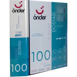 Sunum Dosyası Önü Cepli A4 100'LÜ