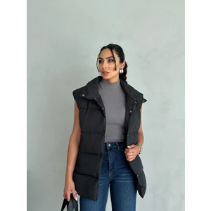 Moda Armanc Kadın Filotalı Cep Çıtçıtlı Yakalı Şişme Yelek