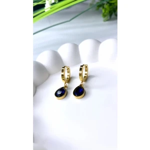 Just GAF Altın / Gold Renk Damla Model Sallantılı Çelik Küpe