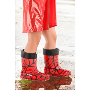 Kiko Kids Savana Su Geçirmez Erkek Çocuk Yağmur Çizmesi Kırmızı