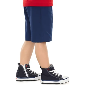 Kiko Kids Tinna Bağcıklı Erkek Çocuk Boğazlı Keten Spor Ayakkabı