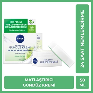 Matlaştırıcı Gündüz Yüz Bakım Kremi 50ML, 24 Saat Yoğun Nemlendirici, Karma Ciltler, Aloe Vera