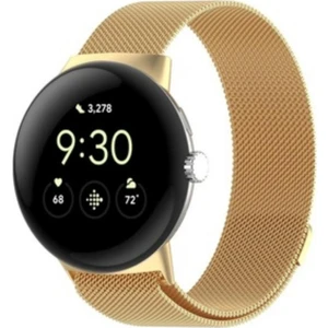 Google Pixel Watch Için Milanese Paslanmaz Çelik Metal Saat Kordonu