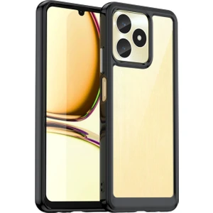 Realme Note 50 / Realme C53 4g Shield Serisi Darbeye Dayanıklı Yarı Esnek Plastik Tpu Kılıf - AL8100
