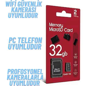 32 GB Hafıza Kartı Adaptör Dahil Araç Kameraları ve Kameralar Için Uyumlu SD kart