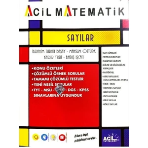 Acil Tyt Acil Matematik Sayılar Acil Yayınları