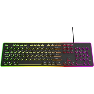 Ata Soft Gaming Rainbow Işıklı Daktilo Kablolu Oyuncu Q Klavye BKB10