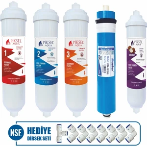 Piksel Aqua 5 Aşamalı Master Membranlı Filtre Seti