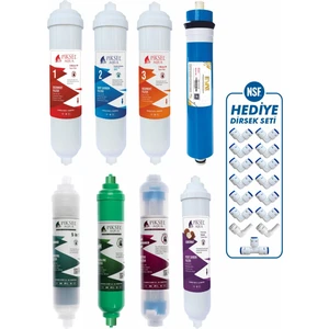 Piksel Aqua 12 Aşamalı EVA Membranlı Su Arıtma Cihazı Filtre Seti