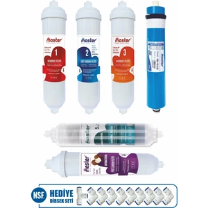 Master 10 Aşamalı Master Membranlı Su Arıtma Cihazı Filtre Seti