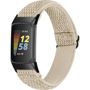Fitbit Charge 5 Elastik Naylon Örgü Watch Kordon