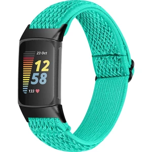 Fitbit Charge 5 Elastik Naylon Örgü Watch Kordon