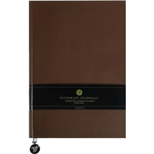Victoria's Journals Smyth Flexy Kahve Esnek Kapak Vegan Deri Defter A5 14 8 x 21 cm Çizgili 384 Sayfa