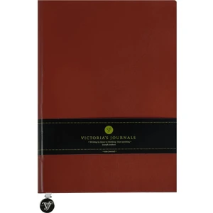 Victoria's Journals Smyth Flexy Bordo Esnek Kapak Vegan Deri Defter A5 14 8 x 21 cm Çizgili 384 Sayfa