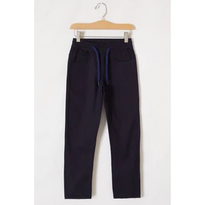 Cansın Mini Lacivert Beli Lastikli Basic Çocuk Okul Pantolonu 19169