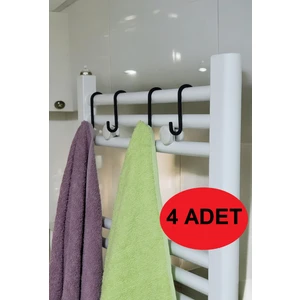 4 Adet Paslanmaz Banyo Kancası Şampuanlık Askısı Banyo Düzenleyici Lif Kese Askısı Mutfak Askısı
