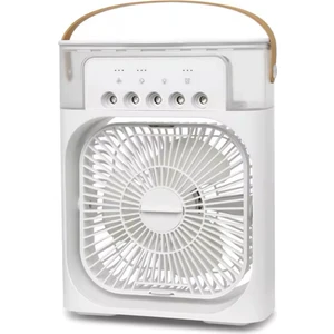 Smart Taşınabilir Işıklı 5 Spreyli Vantilatör Buzlu Buharlı Vantilatör Mini Fan Nemlendirici