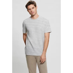 Erkek Rayburn Çizgili Tişört - Gri