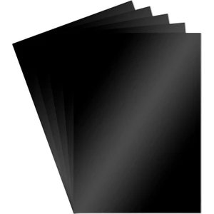 Aynalı Metalik Metalize Fon Kartonu Siyah 50 x 70 cm 1 Adet Tek Renk