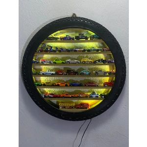 Işıklı Araba Duvar Rafı