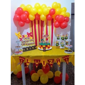 Balon Diyarı Sarı Kırmızı Balon Galatasaray 50 Adet Kombin Sarı Kırmızı Balon Gs
