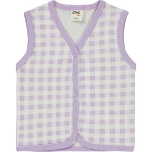 Civil Baby Kız Bebek Yelek 6-18 Ay Lila