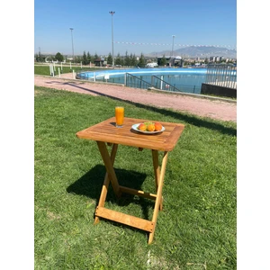 Mr Woody Ahşap Katalnır Bahçe Balkon Masası