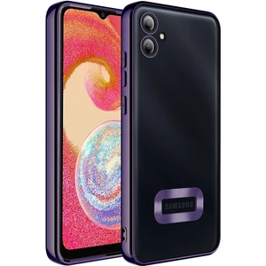 Galaxy A05 Uyumlu Ekran Koruyucu + Kılıf Kamera Lens Korumalı Logo Gösteren Kenarları Renkli Arkası Şeffaf Sararmaz Kılıf