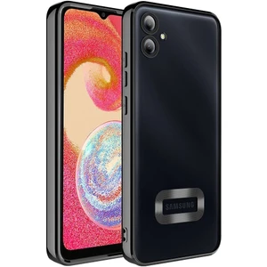 Galaxy A05 Uyumlu Ekran Koruyucu + Kılıf Kamera Lens Korumalı Logo Gösteren Kenarları Renkli Arkası Şeffaf Sararmaz Kılıf