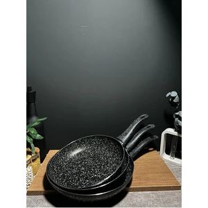 Bena Life 3`lü Granit Tek Kulplu Yanmaz Yapışmaz Tava 26-28-30 cm