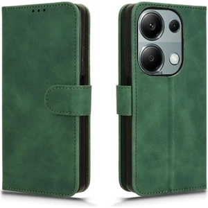 M.TK Moveteck Xiaomi Redmi Note 13 Pro 4g Kılıf 360 Tam Kaplar Deri Dokulu Kapaklı Kartvizit Bölmeli Cüzdan Standlı Kartlıklı