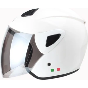 Kask SW-733 Yarım Aynalı Camlı Beyaz