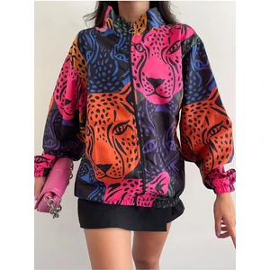 By Srt Giyim Unisex Paraşüt Kumaş Baskılı Oversize  Rüzgarlık Yağmurluk