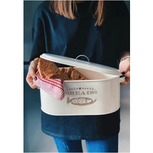 Metal Ekmeklik - Beyaz