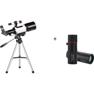 150X Uzay ve Kara Teleskopu Alana + 100X El Dürbünü Hediye