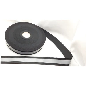 Be Beauty Siyah Fosforlu 4,0 cm Genişliğinde 5 Metre Uzunluğunda Dikilebilen Polyester Reflektör Şerit