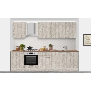 Pramo Mobilya 300 Cm Koddiva Hazır Mutfak Dolabı