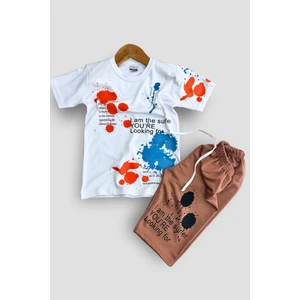 Erkek Çocuk T-Shirt & Kapri Takımı - Ekonomik Yazlık Takım