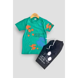Erkek Çocuk T-Shirt & Kapri Takımı - Ekonomik Yazlık Takım