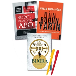 Hasan Atilla Uğur 3 Kitap Set (Buğra+ Dün Bugün Yarın+Sorgu Odasında Apo)+Kalem-Destek Yayınları