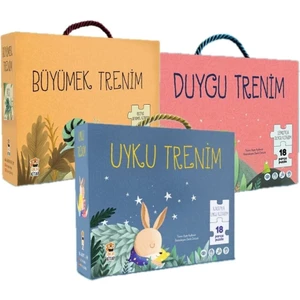 Sincap Kitap (3'ü 1 Arada Set) Duygu Trenim Lemu / Uyku Trenim Kagu / Büyümek Trenim Pigi 0-3 Yaş Okul Öncesi Hikaye Kitabı
