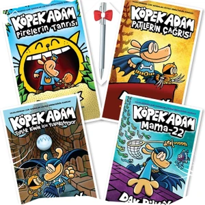 Köpek Adam 5 - Köpek Adam 6 - Köpek Adam 7 - Köpek Adam 8 - Dav Pilkey + Tükenmez Kalem