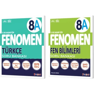Fenomen Yayıncılık Okul 2025 8. Sınıf Türkçe + Fen Bilimleri A Serisi Soru Bankası Seti 2 Kitap