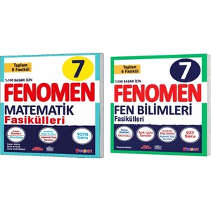 Fenomen Yayınları Okul 2025 7. Sınıf Matematik + Fen Bilimleri Fasikül Seti 2 Kitap